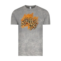 Cloud Rock leopard glitter patch Vintage Tee - AdoDesignShop