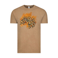 Vintage Coffee leopard glitter patch Vintage Tee - AdoDesignShop