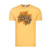 Vintage Mustard leopard glitter patch Vintage Tee - AdoDesignShop