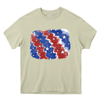 Mossy Patriotic tie dye background Heavy Core Tee - CowGirlArtShop