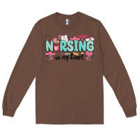 Chestnut nursing in my heart Long Sleeve Tee - MaliasSmallBusiness