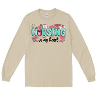 Mushroom nursing in my heart Long Sleeve Tee - MaliasSmallBusiness