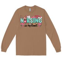 Toasted Coconut nursing in my heart Long Sleeve Tee - MaliasSmallBusiness