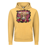 Vintage Mustard v.d. cow and roses Vintage Hoodie - AdoDesignShop