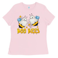 Bubblegum Pink Boo Bees Ladies Tee - texasbilliewilder