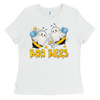 White Boo Bees Ladies Tee - texasbilliewilder