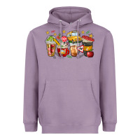 Lavender school bus coffee cups Heavyweight Hoodie - NancyCooperArtShop