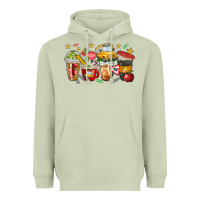 Matcha school bus coffee cups Heavyweight Hoodie - NancyCooperArtShop