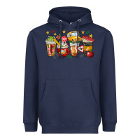 Navy school bus coffee cups Heavyweight Hoodie - NancyCooperArtShop