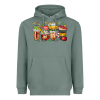 Sage school bus coffee cups Heavyweight Hoodie - NancyCooperArtShop