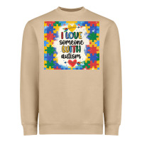 Mushroom ı love someone with autism Heavyweight Sweatshirt - MaliasSmallBusiness