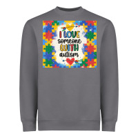 ı Love Someone With Autism Heavyweight Sweatshirt | Teevron