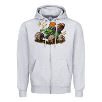 Heather Grey monster truck sports Zipper Hoodie - LillyAllenDesigns