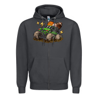 Smoke monster truck sports Zipper Hoodie - LillyAllenDesigns