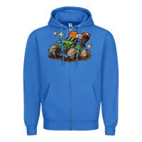 True Royal monster truck sports Zipper Hoodie - LillyAllenDesigns