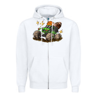 White monster truck sports Zipper Hoodie - LillyAllenDesigns