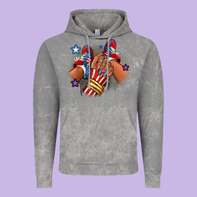 America Afro Girl Sneakers Vintage Hoodie Designed By Ranaportraitstore