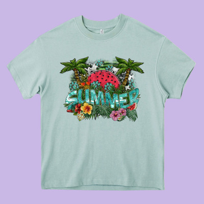 Summer Heavy Core Tee Designed By Sublimationcraftshop