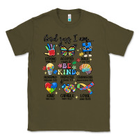 Army Green god says  am autism Classic Tee - MaliasSmallBusiness