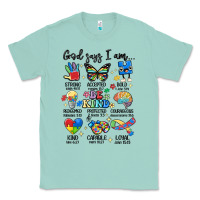 Seafoam god says  am autism Classic Tee - MaliasSmallBusiness