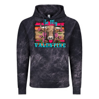 Cloud Black be my valentine with cow Vintage Hoodie - AdoDesignShop