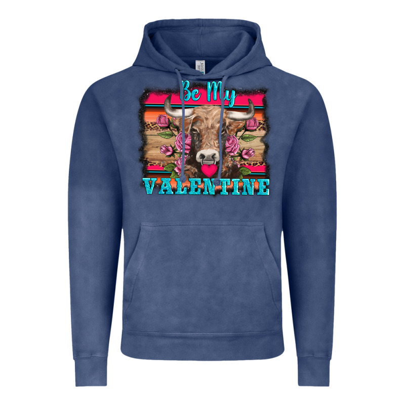 Be My Valentine With Cow Vintage Hoodie by AdoDesignShop | Teevron