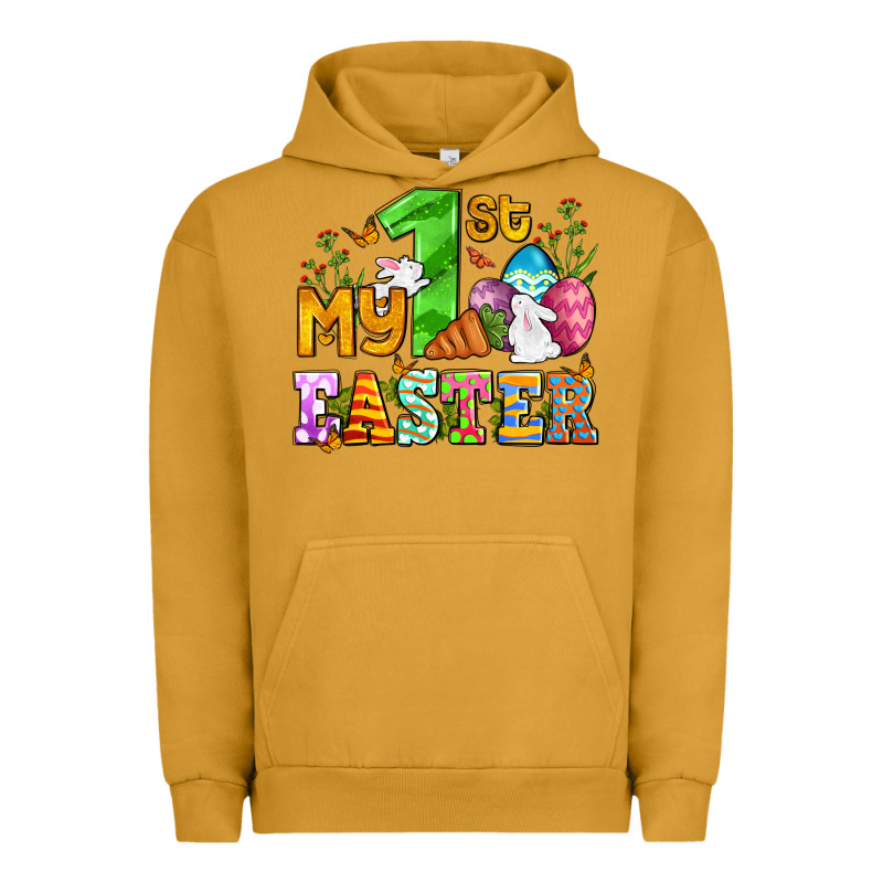 Easter Day My First Easter With Eggs And Rabbits Urban Hoodie by OliviaCreatesArt | Teevron
