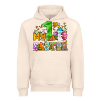 Sandshell Easter Day My first Easter with eggs and rabbits Urban Hoodie - OliviaCreatesArt