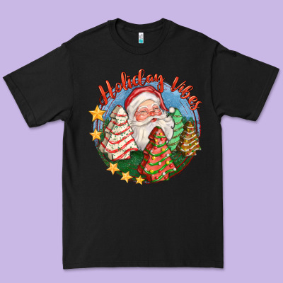 Holiday Vibes Premium Tee Designed By Fadigitalartstudio