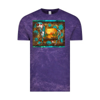 Cloud Purple western horse sunset turquoise's gemstones mousepad Vintage Tee - BarkalooDesign