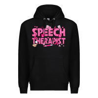 Black breast cancer speech therapist Premium Hoodie - texasbilliewilder