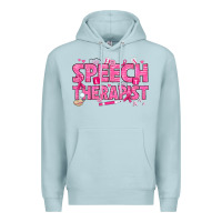Blue Mist breast cancer speech therapist Premium Hoodie - texasbilliewilder