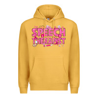 Mustard breast cancer speech therapist Premium Hoodie - texasbilliewilder
