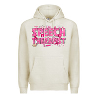 Oatmeal Heather breast cancer speech therapist Premium Hoodie - texasbilliewilder