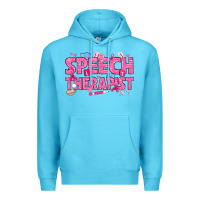 Ocean Blue breast cancer speech therapist Premium Hoodie - texasbilliewilder