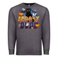 Charcoal Heather Spooky Dude Premium Sweatshirt - texasbilliewilder