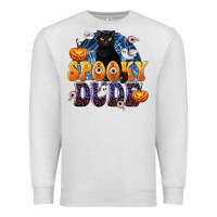 Oatmeal Heather Spooky Dude Premium Sweatshirt - texasbilliewilder