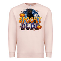 Pale Pink Spooky Dude Premium Sweatshirt - texasbilliewilder