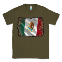 Army Green mexico flag black glitter leopard Classic Tee - AdoDesignShop