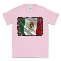Bubblegum Pink mexico flag black glitter leopard Classic Tee - AdoDesignShop