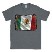 Charcoal Heather mexico flag black glitter leopard Classic Tee - AdoDesignShop