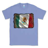 Colony Blue mexico flag black glitter leopard Classic Tee - AdoDesignShop
