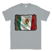 Heather Grey mexico flag black glitter leopard Classic Tee - AdoDesignShop