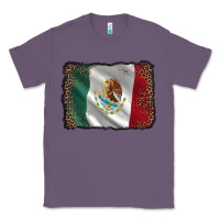 Lavender mexico flag black glitter leopard Classic Tee - AdoDesignShop