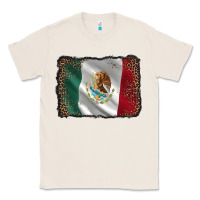 Natural mexico flag black glitter leopard Classic Tee - AdoDesignShop