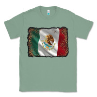 Sage mexico flag black glitter leopard Classic Tee - AdoDesignShop