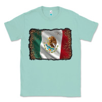 Seafoam mexico flag black glitter leopard Classic Tee - AdoDesignShop