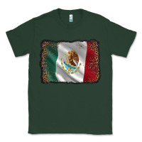 Sports Green mexico flag black glitter leopard Classic Tee - AdoDesignShop