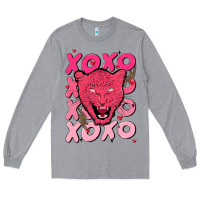 Heather Grey valentine Long Sleeve Tee - MaliasSmallBusiness