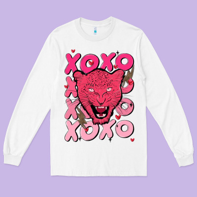 Valentine Long Sleeve Tee Designed By Maliassmallbusiness